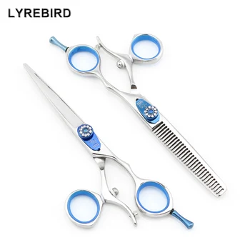 

Hair scissors 5.5 INCH or 6 INCH Professional hair shears high quality 180 Thumb Swivel handle Lyrebird HIGH CLASS 5SETS/LOT NEW