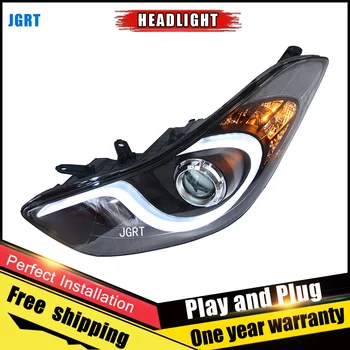 

Car Style LED headlights for Hyundai Elantra 2011-2016 for Elantra head lamp LED DRL Lens Double Beam H7 HID Xenon bi xenon lens
