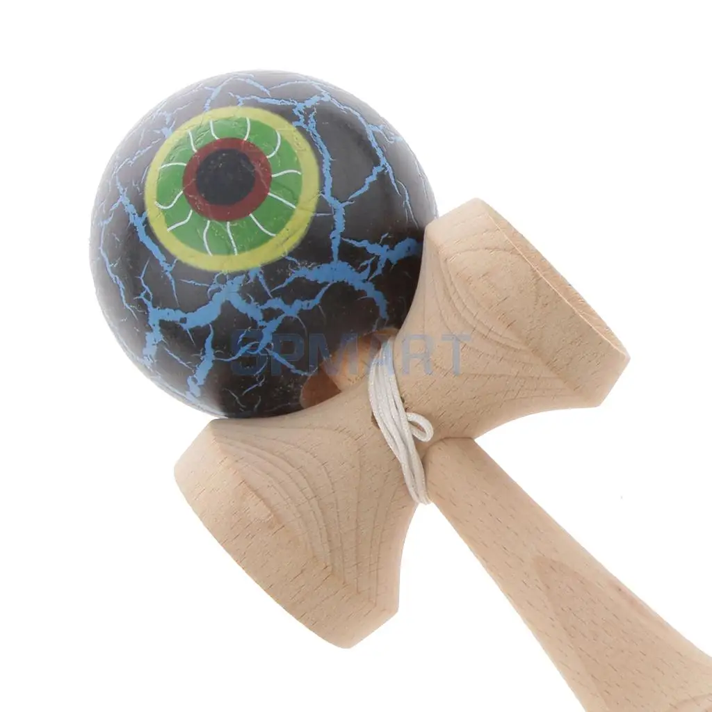 Eyeball Shaped краска для трескающих покрытий деревянные Kendama дети мастерство мяч игры дети веселые деревянные игрушки