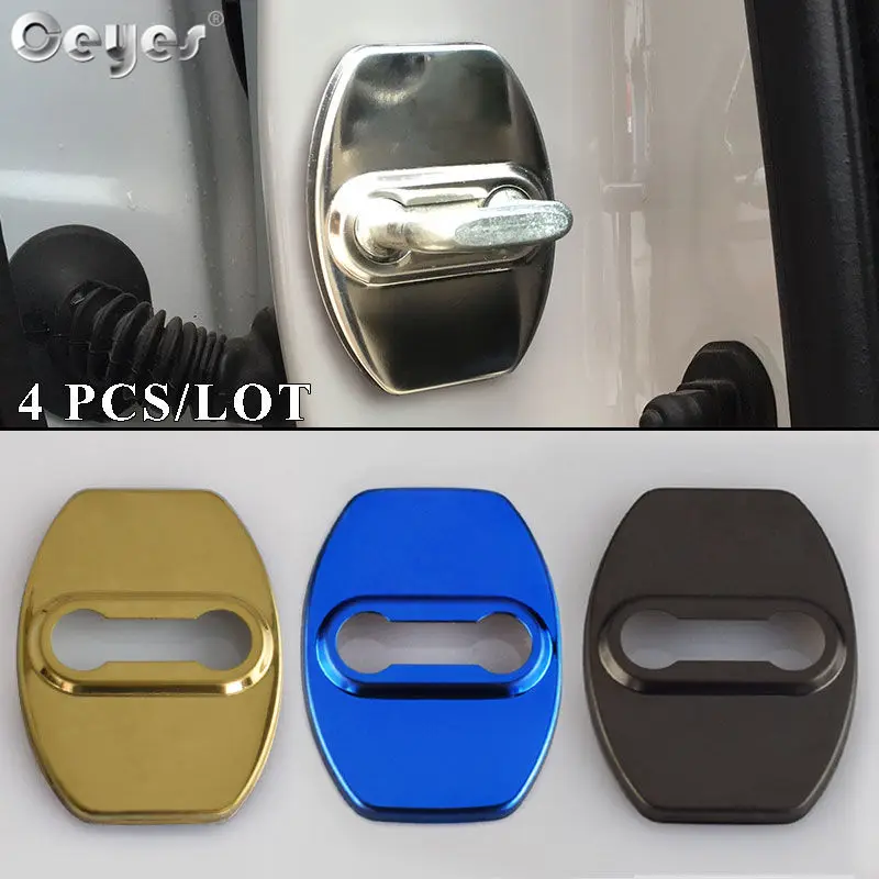 

Ceyes Car Styling Door Lock Protect Covers Case For Lexus ES IS GS LS NX LX GX RX LF-A RC Stainless Steel Auto Accessories 4pcs