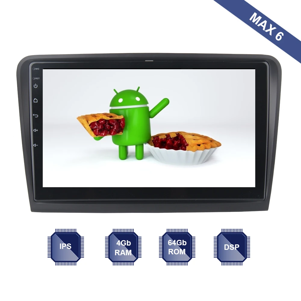 Автомагнитола на Android 10 2 Din GPS навигатор для Skoda Superb 2008 2014 встроенный DSP IPS экран 4 Гб