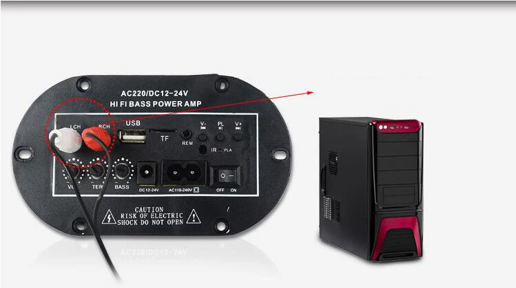 Mono para Carro Placa de Amplificação Subwoofer com Cartão em u com Controle Placa Amplificadora Mono Áudio Automotivo Bluetooth Remoto 19 High Quality Automóveis e motos