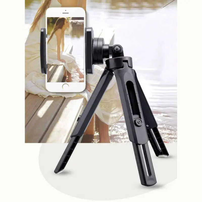 

360 Degree Rotatable Selfie Stick Tripod Mini Free-standing Portable Desktop Camera Phone Holder for Live-streaming For Go pro