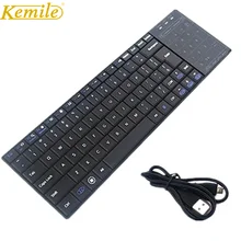 Touchpad ile Bluetooth Klavye Ultra İnce Mini Kablosuz Klavye TouchPad Fare iOS Windows Android için Çift Fonksiyonlu