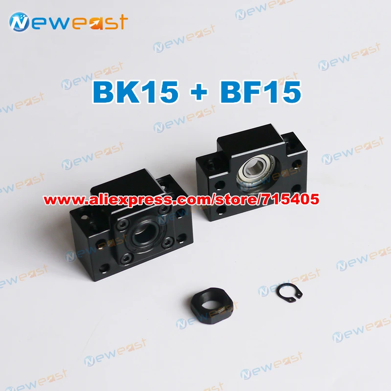 

Ballscrew End Supports 3pcs BK15 + 3pcs BF15 2005 2010 ballscrew End Support CNC Parts for SFU2005 SFU2010