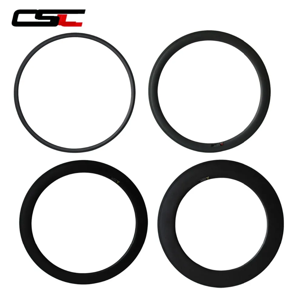 

700C Front or Rear Carbon Road Rim Clincher Or Tubular 23mm/25mm Width 24mm/38mm/50mm/60mm/88mm