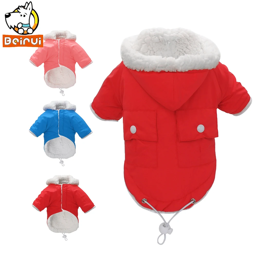 Winter Dog Clothes Puppy Pet Waterproof Warm Coat Hooded
