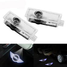 2 шт. SHDLIFE Автомобильный Дверной светильник светодиодный логотип приветственный светильник для BMW Mini Cooper One S R55 R57 R58 R59 R60 Clubman Countryman JCW F55 F56