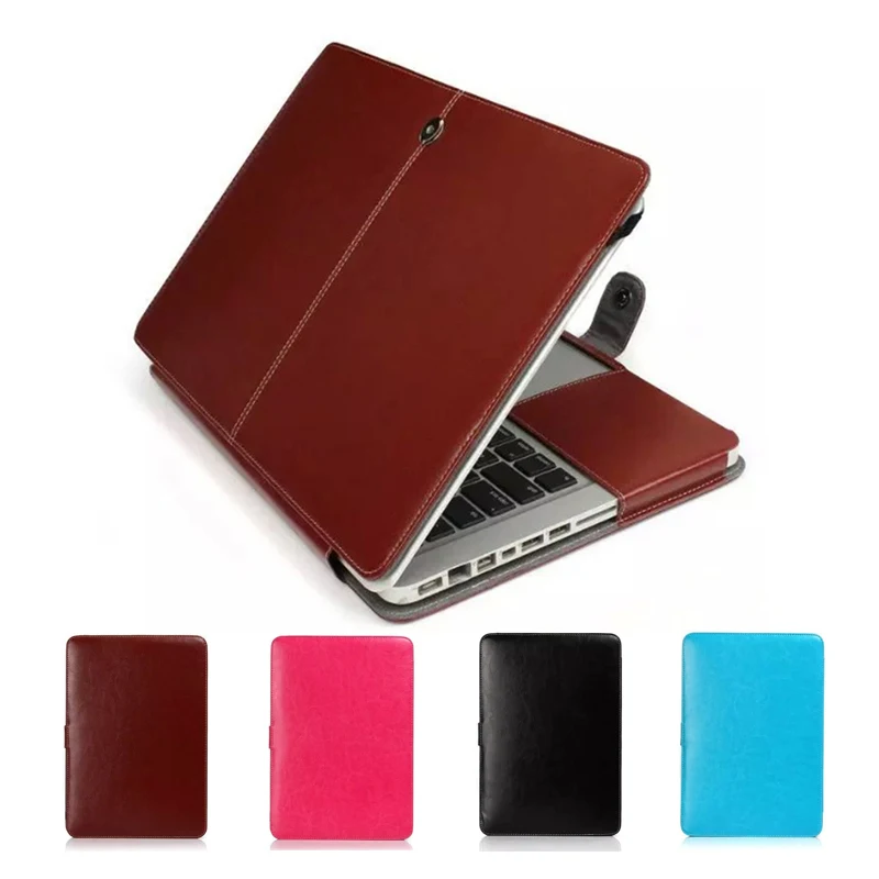 Tahan Jatuh PU Kulit Laptop Case untuk Apple Macbook Air Pro Retina 11