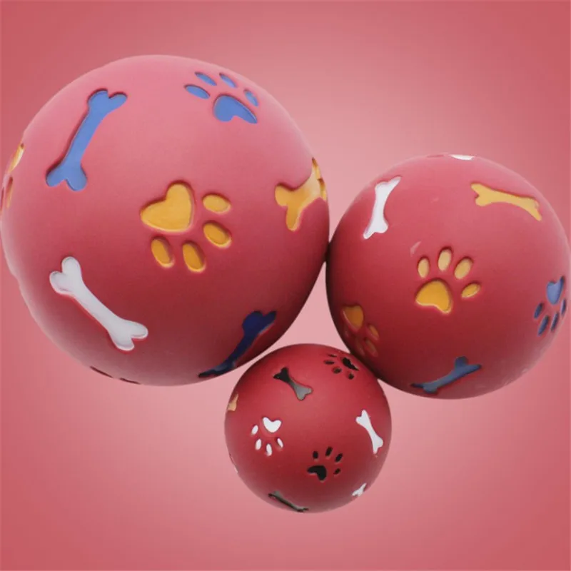 Собака игрушки экстра-жесткие резиновый мяч забавные интерактивные эластичный шар собаки игрушки-Жвачки для собак чистка зубов шар Еда