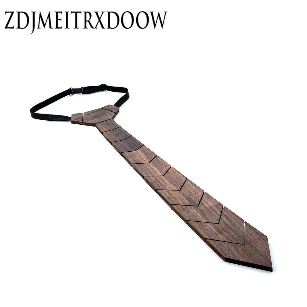 

ZDJMEITRXDOOW Factory Direct fashion Wooden tie 100% Handmade Classic Paisley Ties for Men Formal Wear wood tie Christmas gifts