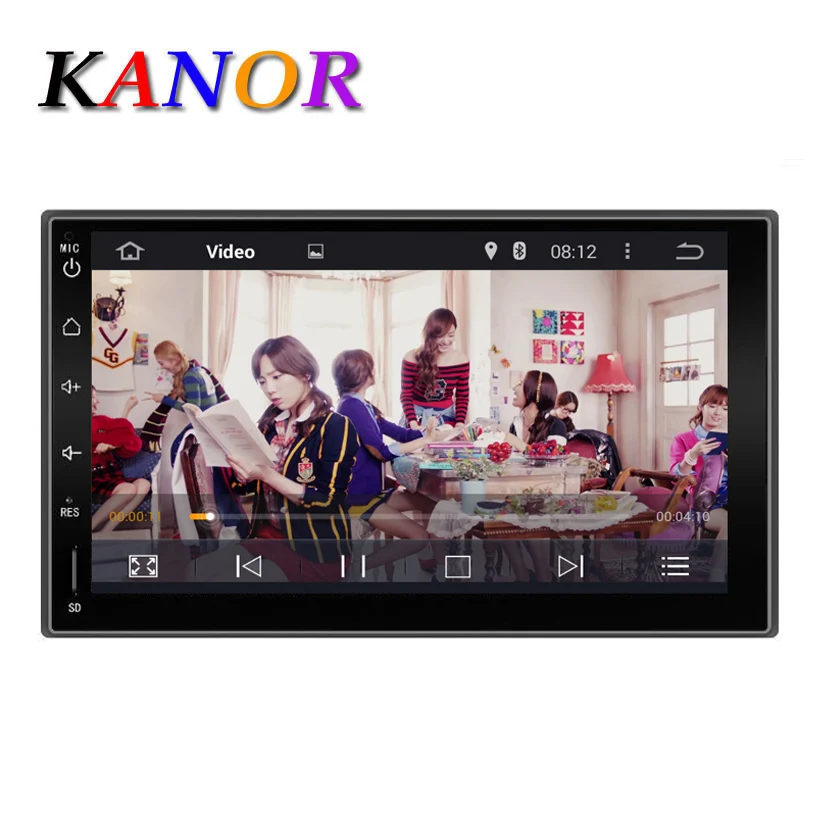  KANOR 7" 2Din 1024*600 Android 5.11 Car PC Tablet 2 din Universal For Nissan GPS Navigation BT Radio Stereo Audio Player(No DVD) 