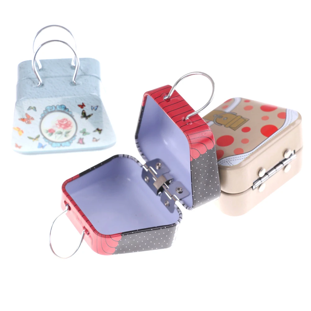Mini Trunk Toy Miniatura Miniature Suitcase Pocket Furniture DIY Doll House Kit Random 1:6 Scale Dollhouse Scene Accessories