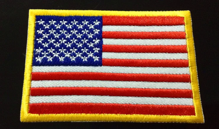 

Free shipping American embroidery flag badge, USA flag patches