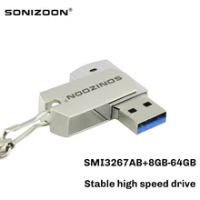 SONIZOON XEZUSB3.0005 вращающийся флеш-накопитель USB флэш-накопитель SMI3267AB/AEscheme 8 ГБ 16 ГБ 32 ГБ 64 Гб стабильная высокая скорость memoriaastick
