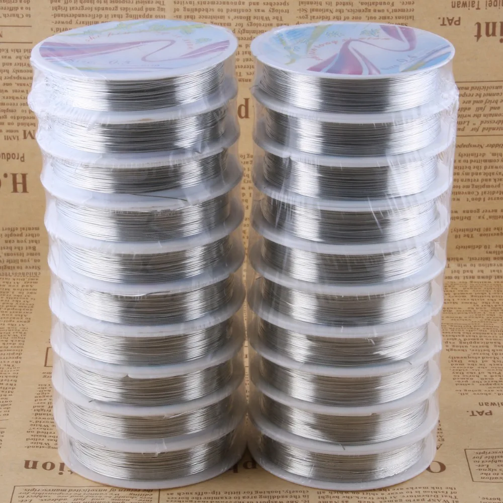 

Wholesale 10pcs/pack Colorful Jewelry Making Copper Wire Round Beading Wire for DIY Necklace Bracelets Craft Findings