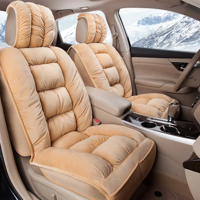 DINGDIAN 5 seats warm winter Car Seat Covers fit BMW Series 1, 3, 4, 5