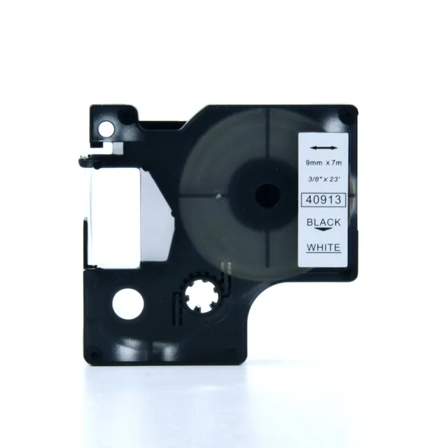 Best Price 20pcs/lot 40913 9mm Black on White 100% Compatible for DYMO D1 LabelManager Label Printers Ribbon Cassette Best Price 20pcs/lot 40913 9mm Black on White 100% Compatible for DYMO D1 LabelManager Label Printers Ribbon Cassette