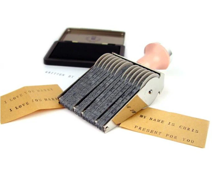 Novelty DIY Stainless Steel Scroll Roller Stamp Seal Date Alphbate