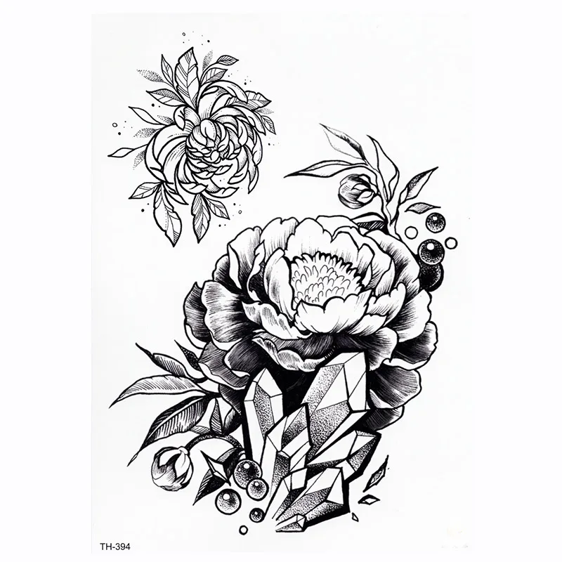 11 Rose Horloge Corps Art étanche Temporaire Tatoo Sexy Cuisse Bras Tatouages Rose Pour Femme Flash Tatouage Autocollants In Tatouages éphémères
