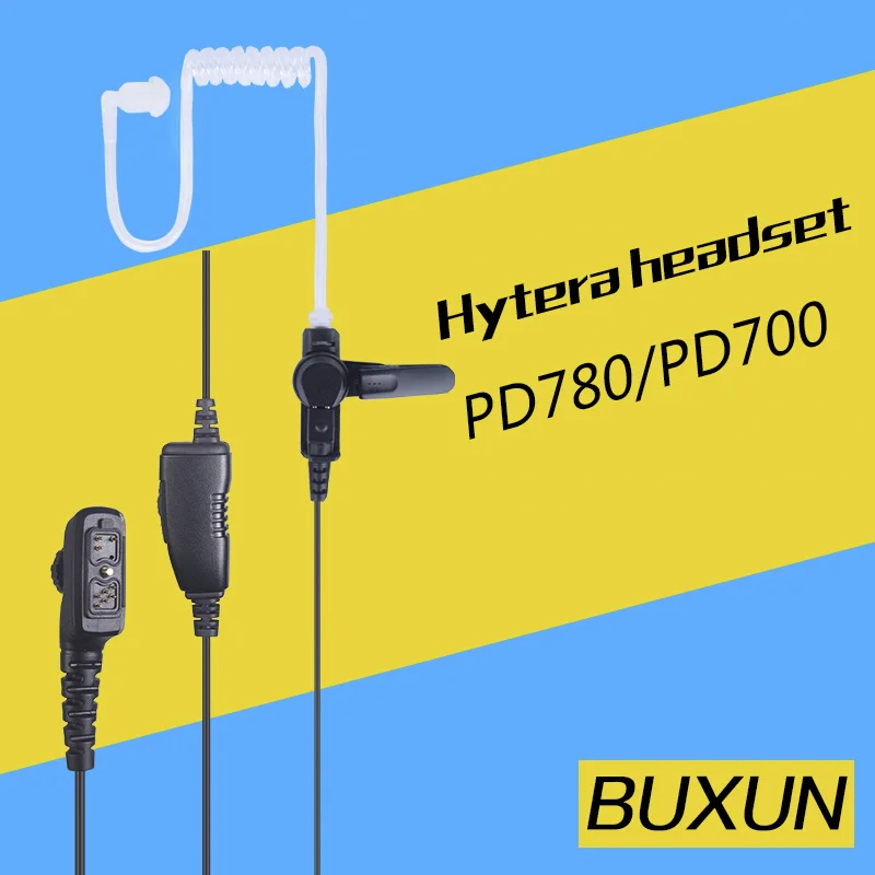 Hyter HYT ушной крючок наушник гарнитура PTT для PD700 PD780 PD580 HYT двухсторонняя радиостанция