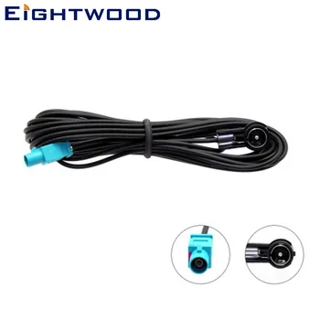 

Eightwood Car Antenna Stereo Aerial Adapter ISO Plug Right Angle to Fakra Male Plug Pigtail RG174 Extension Cable 5M for GPS