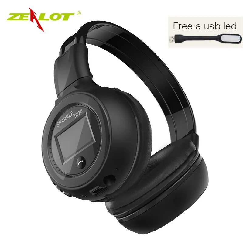 ZEALOT B570 Deep Bass Bluetooth Headset FM Radio HIFI Noise Reduction