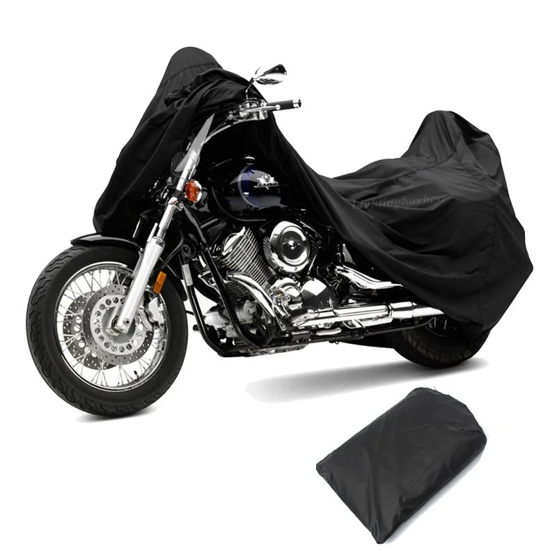 Черный чехол для мотоцикла от дождя подходит Honda CBR 600 1000 RR Suzuki GSXR Yamaha YZF R1 R6 Kawasaki Ninja