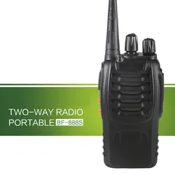 BF-888S Walkie Talkie Ручной UHF 5 Вт 400-470 мГц 16CH двухстороннее Портативный радио