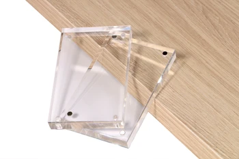 

10pcs 210*120mm Acrylic Photo Frame Magnetic Sign Block Label holder Price Tag Card Display Advertising Poster Frame Table Stand