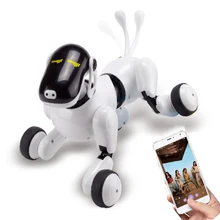 Голосовые команды приложение управление робот собака игрушка электронный питомец Забавный интерактивный беспроводной пульт дистанционного управления щенок умный RC робот собака