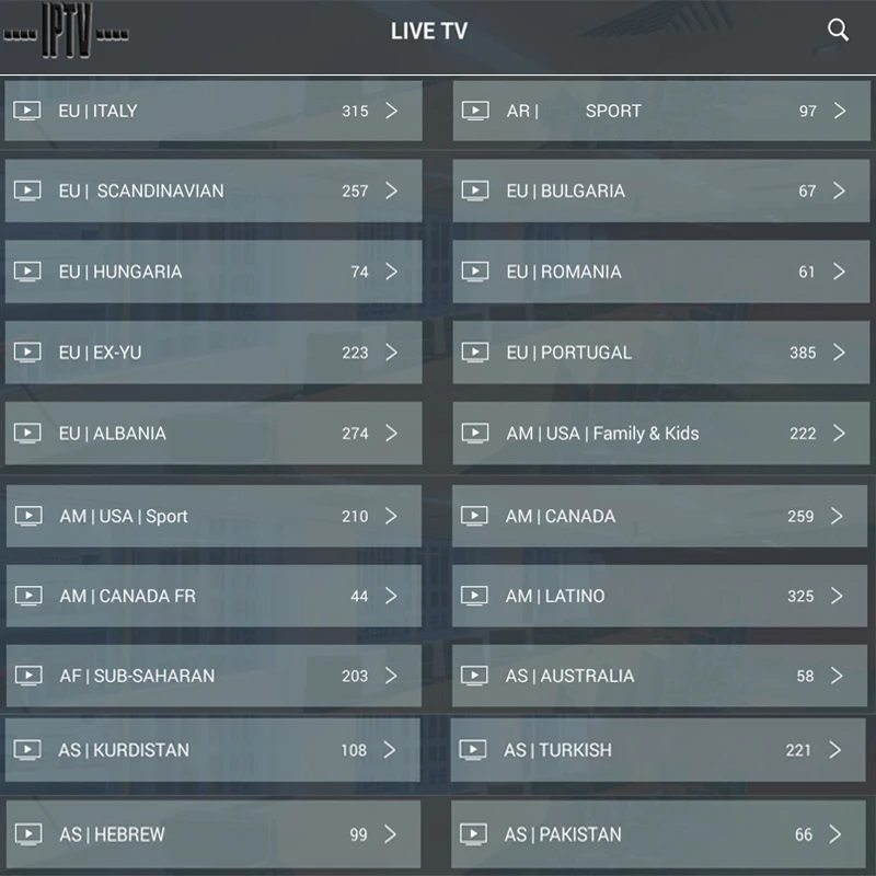 Frence IPTV French Belgium IPTV Subscription Portuguese IPTV Spanish IPTV German Code M3U Enigma2 for Andorid box Mag Smart TV