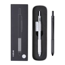 M & G 3 + 1 Multi Funktion Stift 3 Farbe Ball Stifte plus Mechanische Bleistift 1,0mm/0,5mm Magie Metall Multifunktionale Bleistifte Andstal