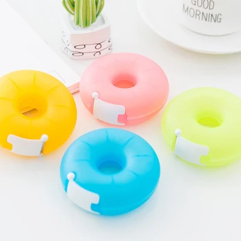 

Kawaii Doughnut Washi tape cutter cute Masking Tape Storage Organizer Cutter stationery office tape machine school supplies