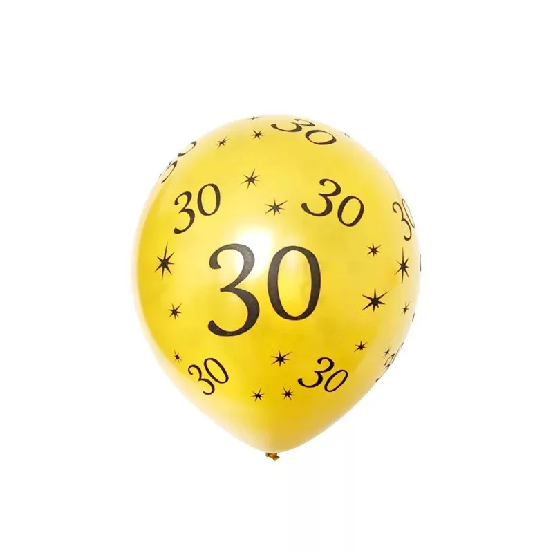 10 шт./лот праздничных воздушных шаров "пишу вам номер 16 18 30 40 50 60 70, 80, 90 лет, костюмы для дня рождения вечерние цифровой клипсы для воздушных шаров из латекса Globos