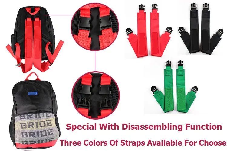 estilo jdm sparc corrida mochila Comprimento do Item : 0inch