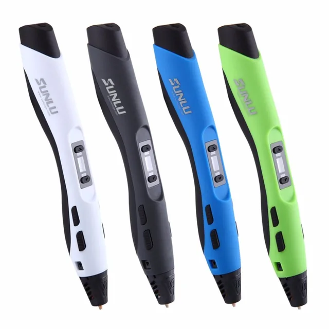 Special Offers SL-300A 3D Printing Pen Low Temperature Intelligent PLA/ABS/PCL 3D Drawing Pen 4 color for DIY Painting Christmas Birthday gift