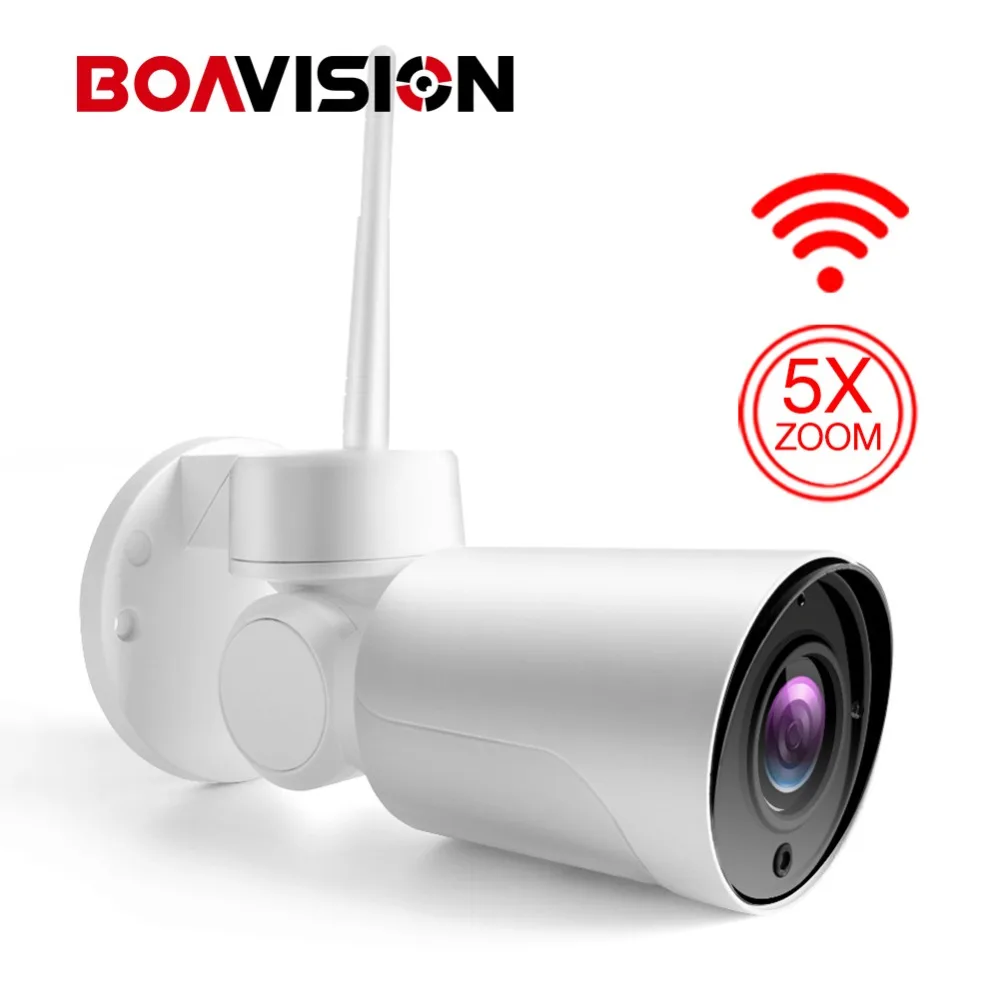 1080 P 2MP мини ptz wi fi ip камера открытый 5X оптический зум аудио P2P CCTV Водонепроницаемая