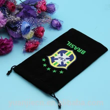 100 шт./лот CBRL маленький бархатный мешок ювелирных изделий бархатный мешочек подарочный бархат drawstring сумка логотип iPhone 5C сумка