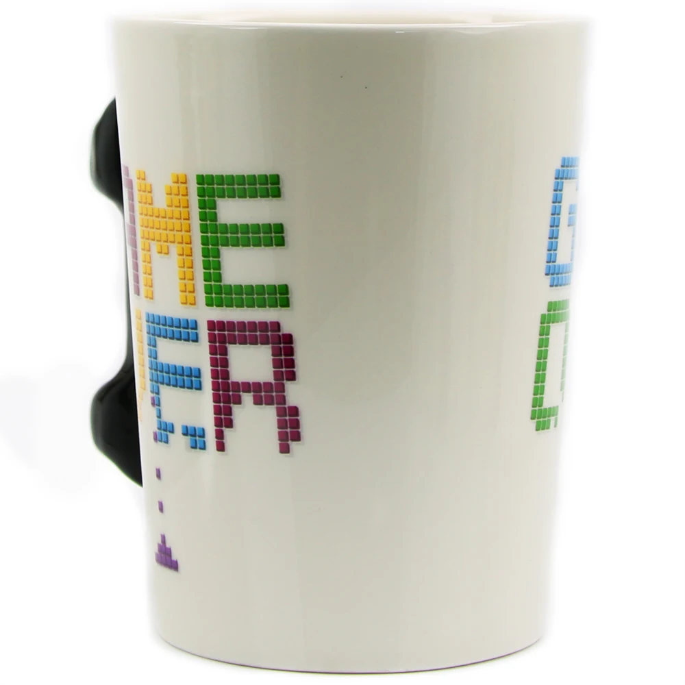Игра над кофейной кружкой 3D игровой контроллер ручка офисная керамическая чашка для кофе кружка Nerd кружка Gameboy геймер подарок