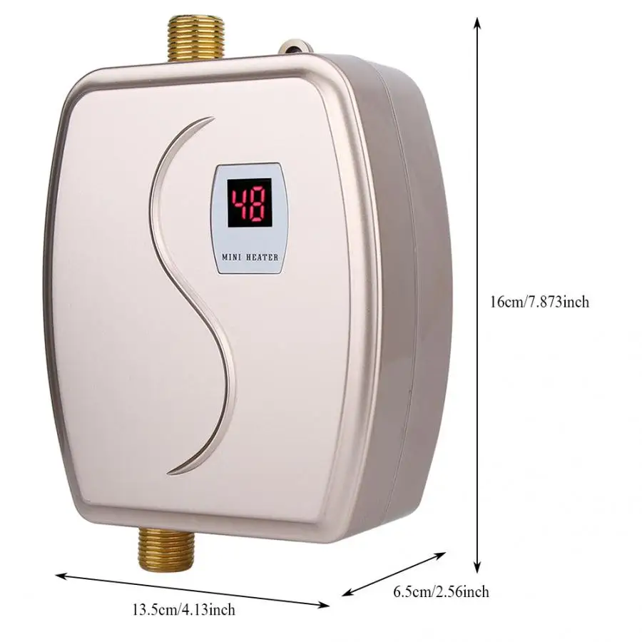 110 в 3000 Вт мини Электрический Проточный мгновенный нагреватель горячей воды Ванная комната Кухня Стиральная вилка США