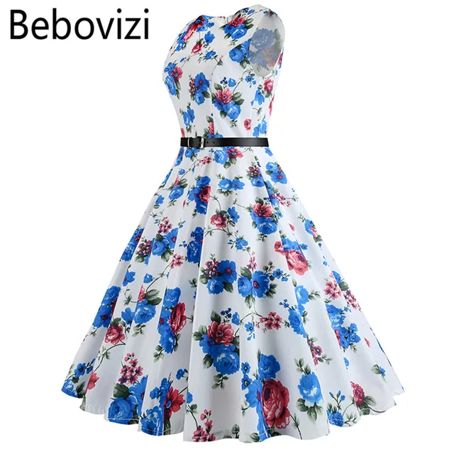 bebovizi new summer audrey hepburn 50s 60s vintage retro dresses for