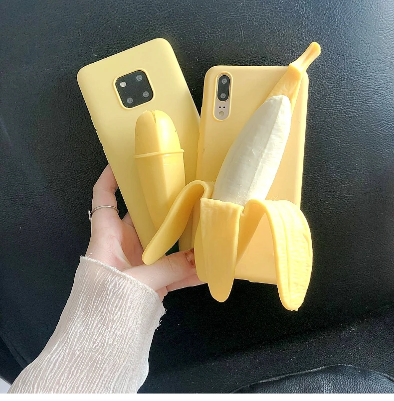 

Ainike 3D Squishy Cute Banana Soft TPU Phone Case For Samsung Galaxy A5 A8 A6Plus 2018 A750 A6S A8S A20 A30 M10 A70 A2core S10