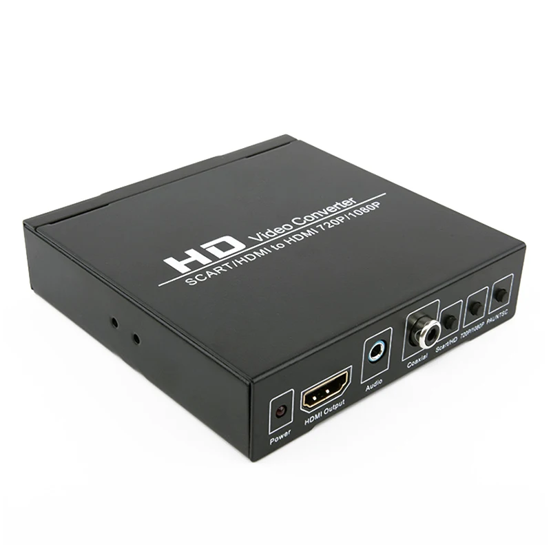  SCART al Convertitore di HDMI Full HD 1080 p Video Audio Converter HDTV Per XBox Spina di UE Upscal