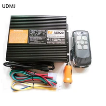 AS920 200W Car Alarm Siren 9 Tone Loudspeaker Horn Electronic Horn Siren Wireless Remote Control Police Siren Only Host police siren 200w 12v car siren horn cjb 9 tones car siren host only without speaker cjb 200w 9 electronic buzzer car styling