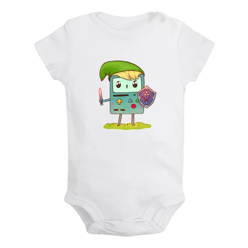 Милый Beemo BMO Adventure Time собака Jake дизайн для новорожденных мальчиков и девочек униформа-комбинезон с принтом для младенцев, боди, одежда хлопковые комплекты - Цвет: JaBaby1273WD