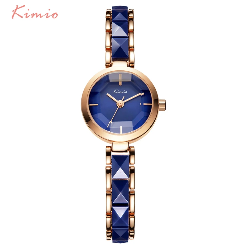 Kimio Brand font b Women b font font b Watch b font Ladies Imitation Ceramic Gold