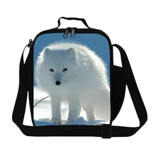 Милые сумки для ланча с лисой для девочек, модная сумка для еды для взрослых женщин, для работы, слинг для младенца Термосумка для пищи для школы