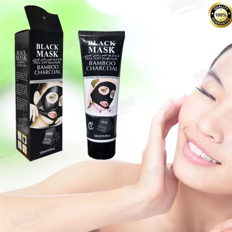 Active Bamboo charcoal Skin Whitening black mask for black head Removal