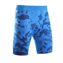 Для мужчин для занятий спортом Gymming быстросохнущие тренировки компрессионные капри укороченные повседневные шорты для бодибилдинга бега Тонкий Фитнес Yogaing VA50